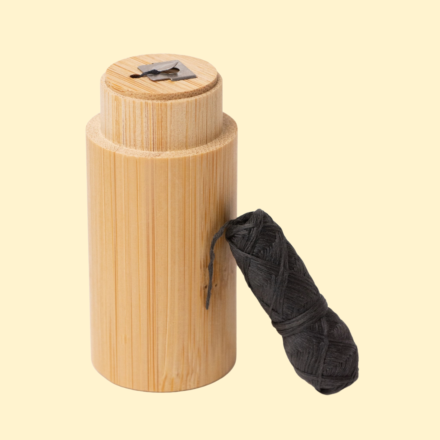 Charcoal Floss - Bamboo Holder - Unpackaged - No Tox Life