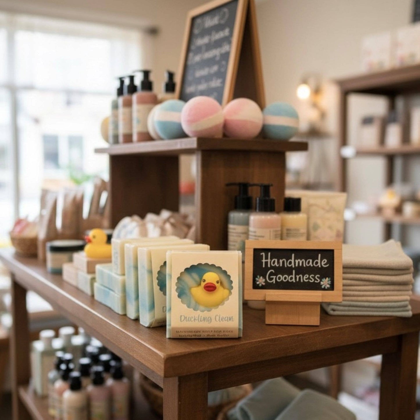 Duckling Clean Handmade Soap Bar for Kids NATURAL VEGAN: Unscented