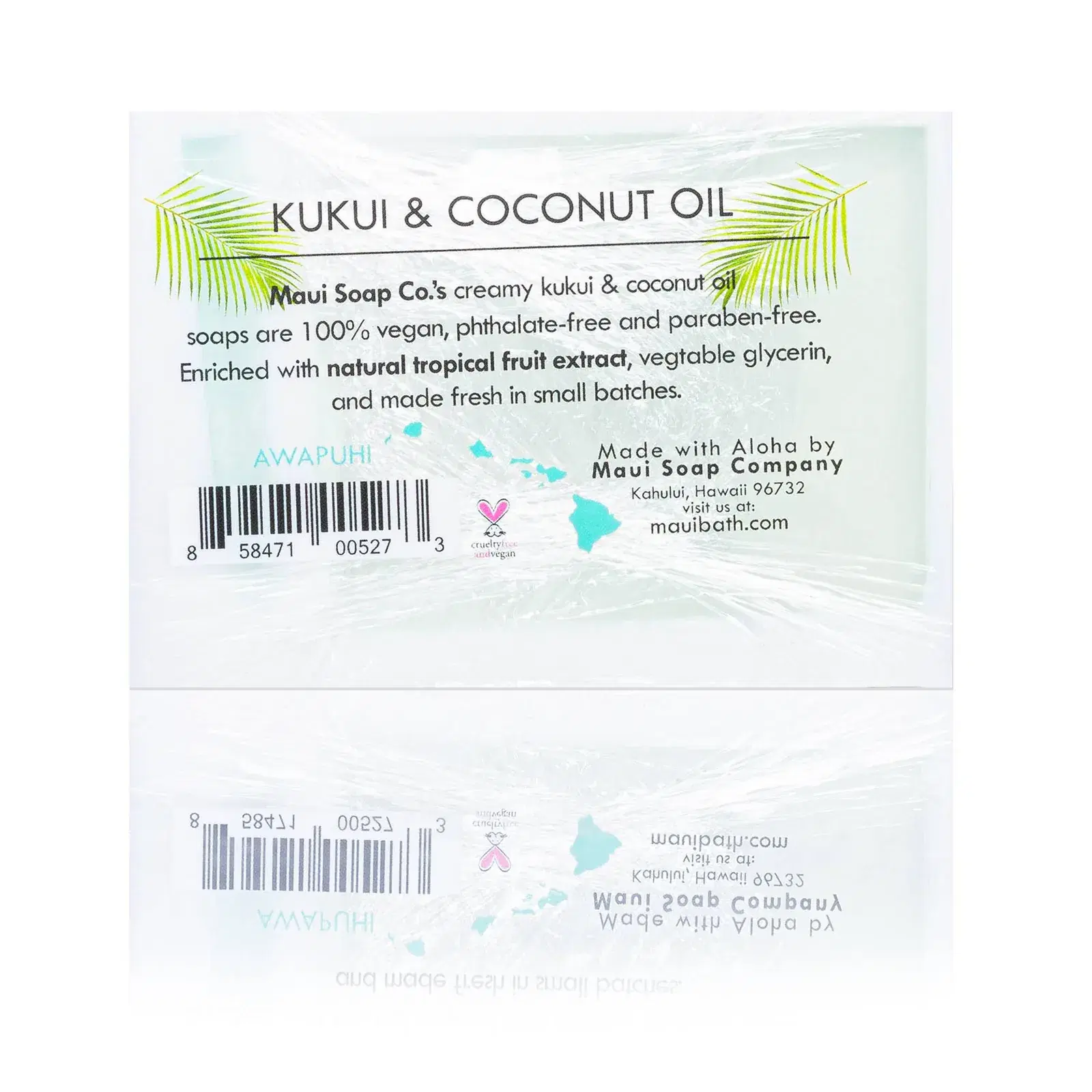Awapuhi Bar Soap with Kukui & Coconut Oil 6oz - Image 2