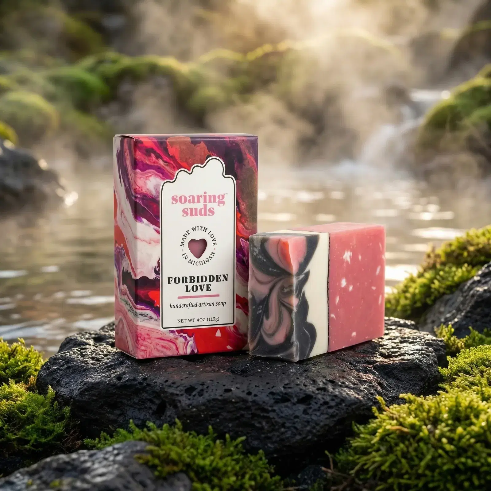 FORBIDDEN LOVE ARTISAN SOAP | SOARING SUDS