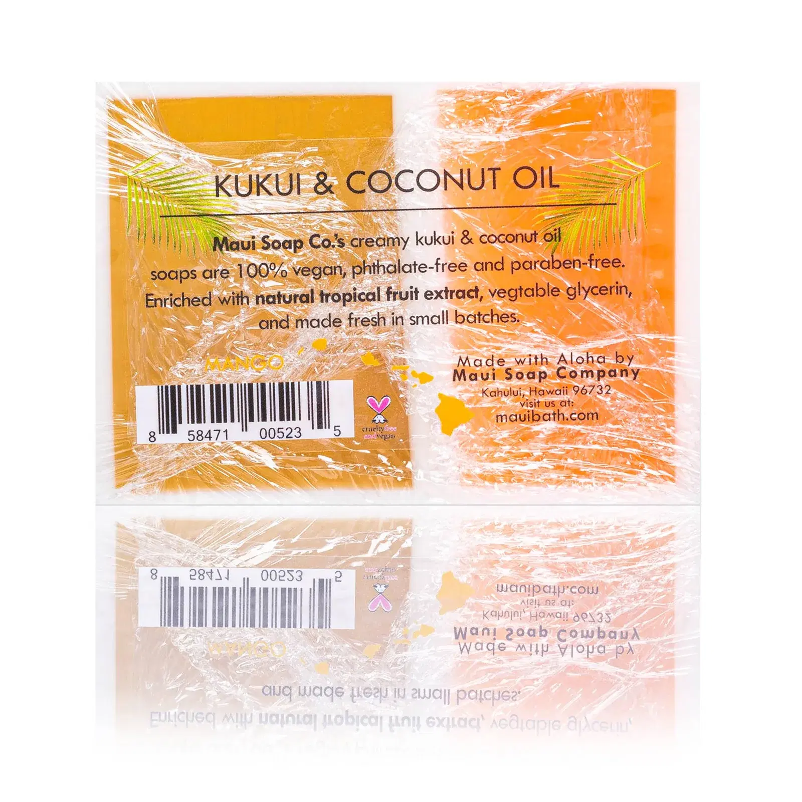 Mango Bar Soap with Kukui & Coconut Oil 6oz - Image 2