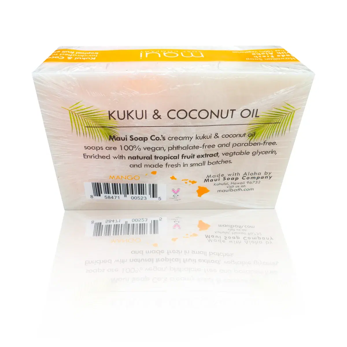 Mango Bar Soap with Kukui & Coconut Oil 6oz - Image 3