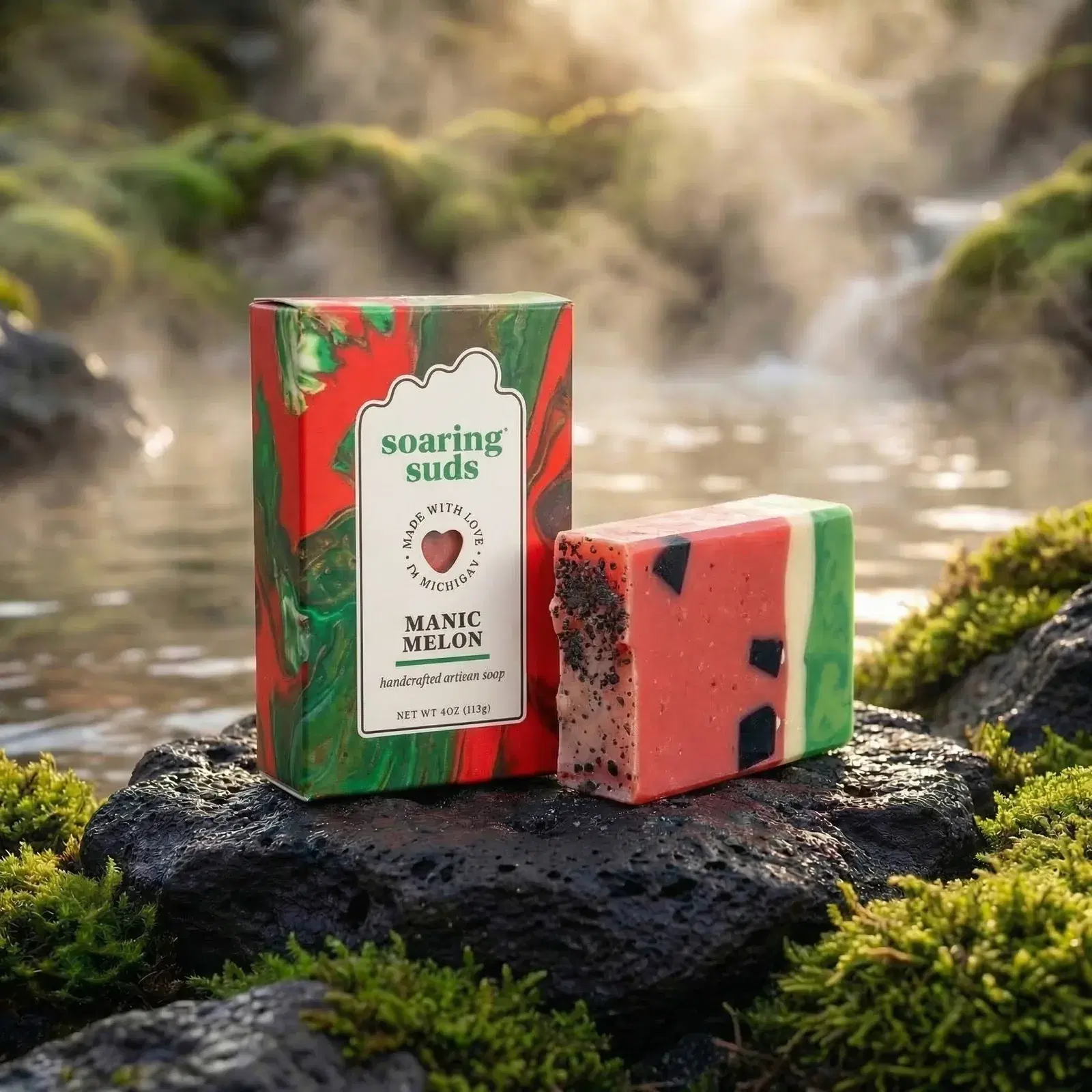 MANIC MELON ARTISAN SOAP | SOARING SUDS