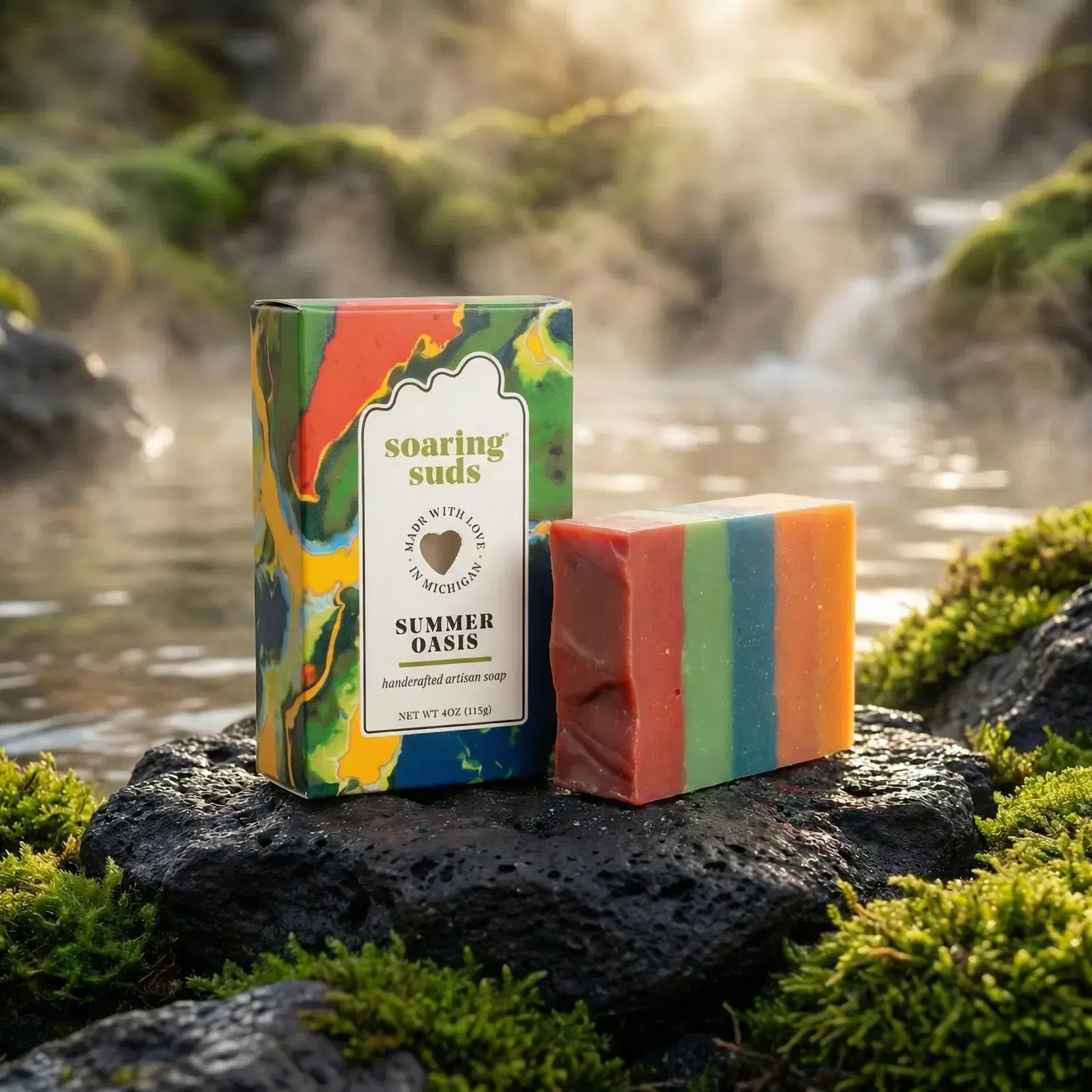 SUMMER OASIS ARTISAN SOAP | SOARING SUDS