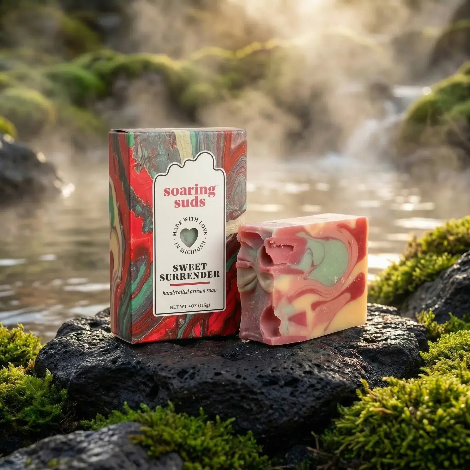 SWEET SURRENDER ARTISAN SOAP | SOARING SUDS