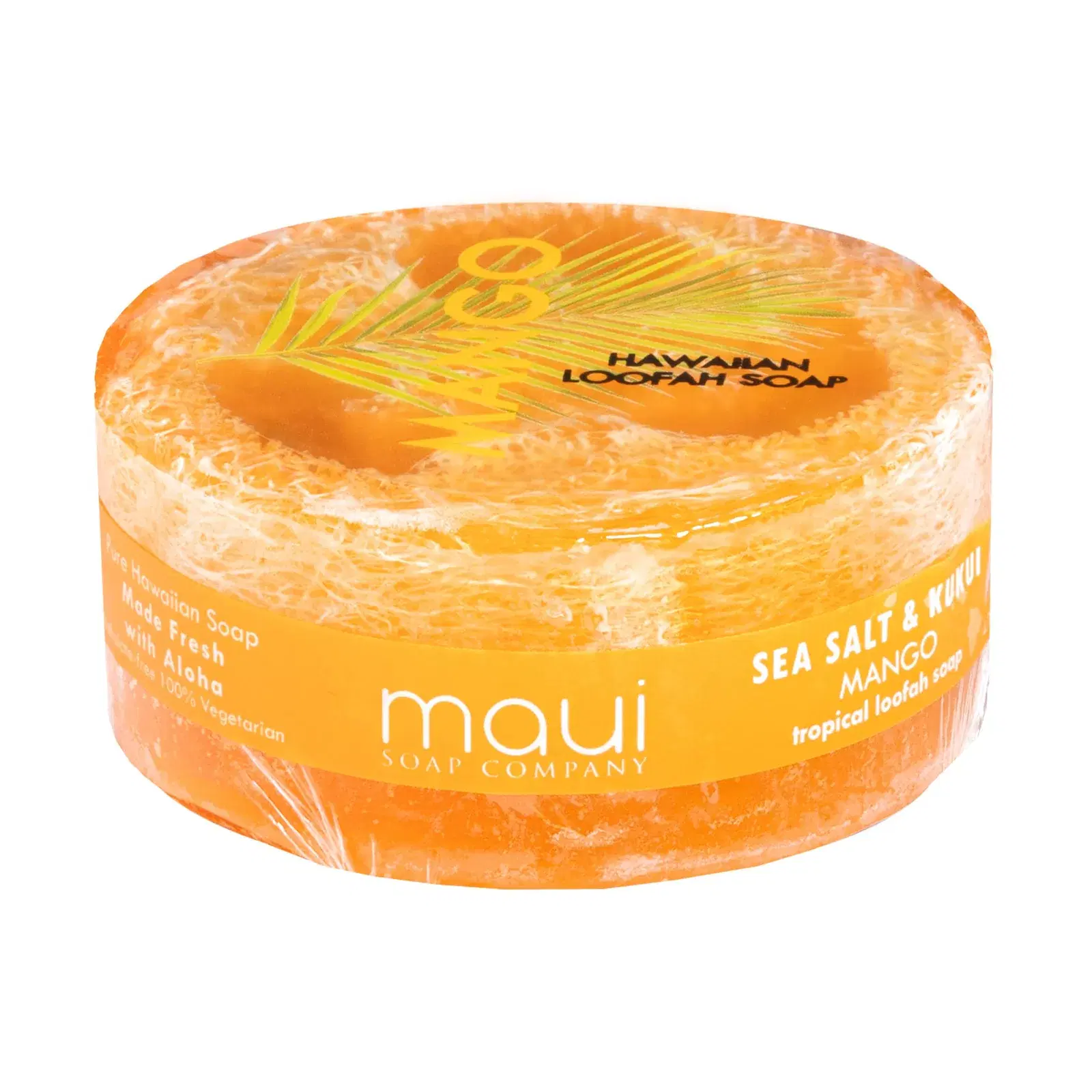 Mango Sea Salt & Kukui Exfoliating Loofah Soap 4.75oz - Image 2