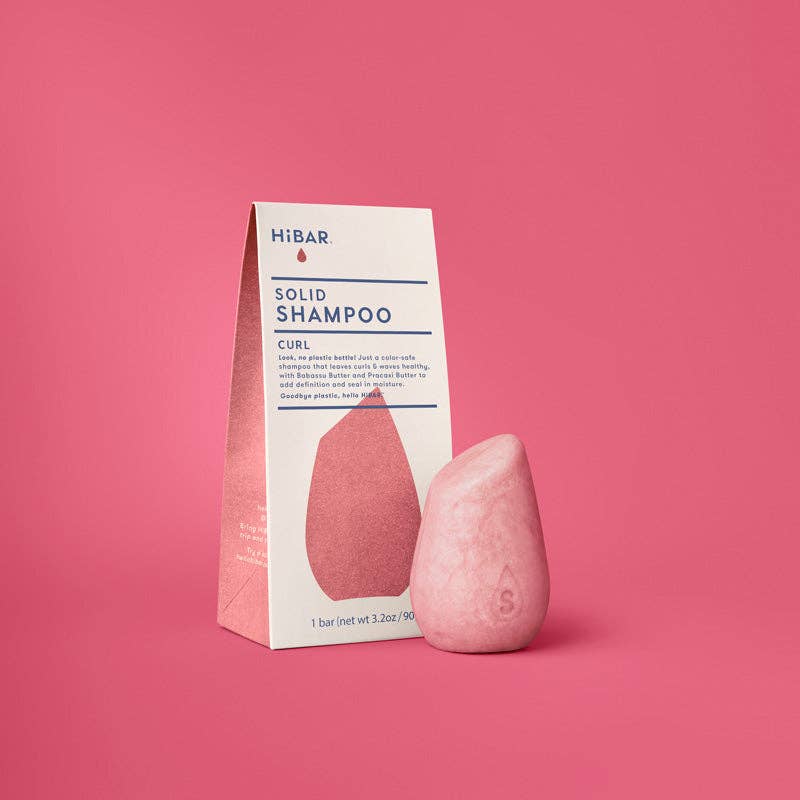 HiBAR Curl Shampoo Bar For Easy Plastic-Free Haircare