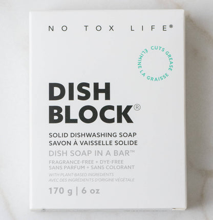 DISH BLOCK solid dish soap  6 oz | 170 g - No Tox Life
