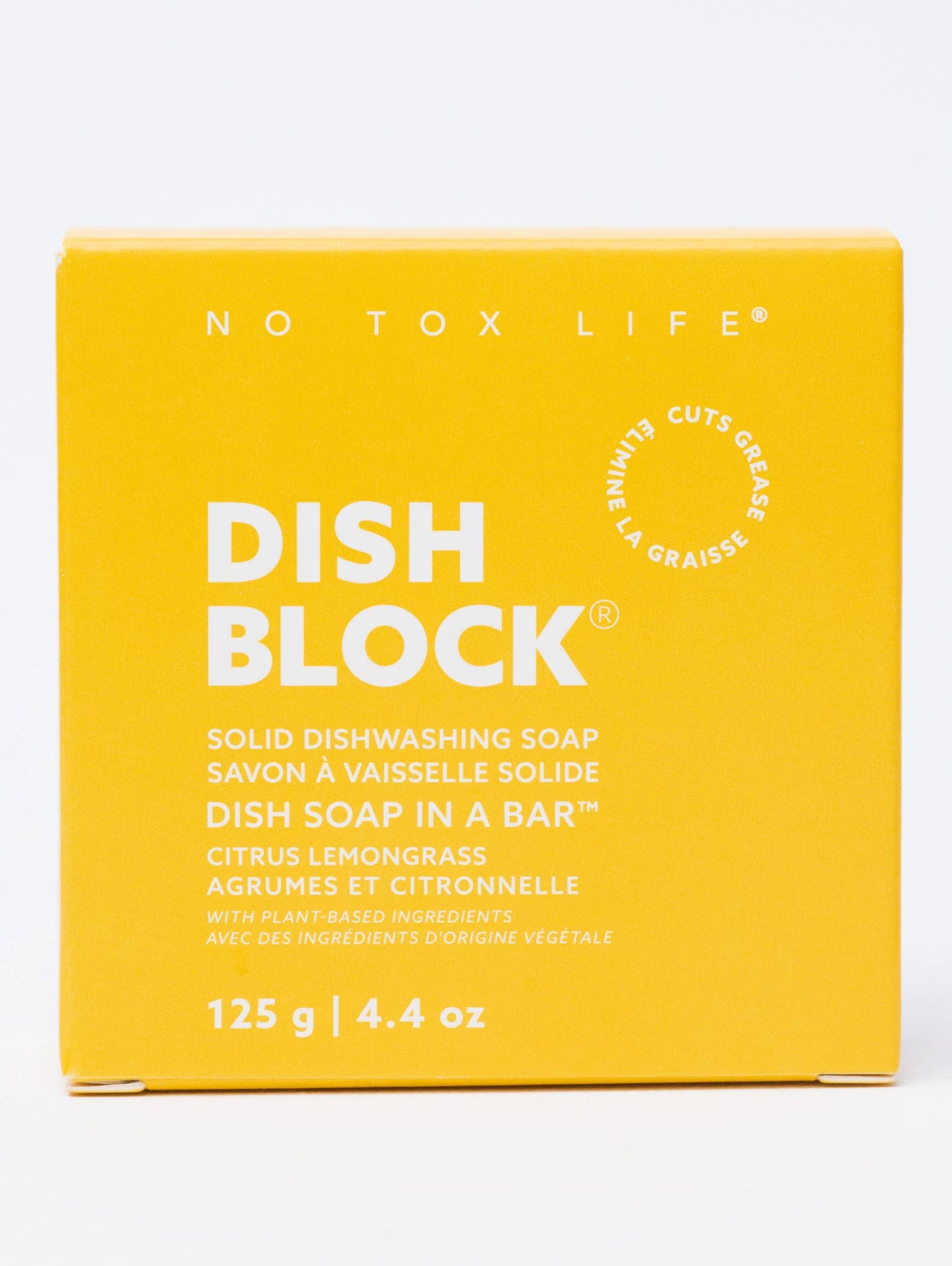 DISH BLOCK solid dish soap bar - Citrus Lemongrass - No Tox Life