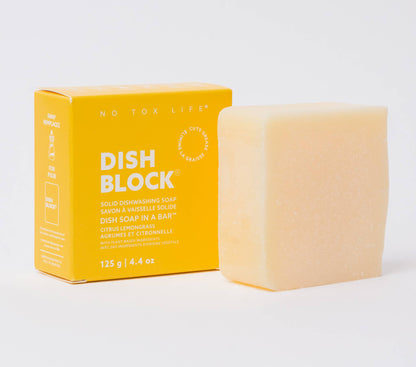 DISH BLOCK solid dish soap bar - Citrus Lemongrass - No Tox Life