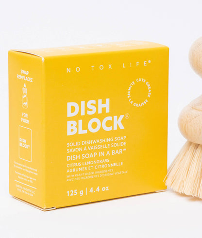 DISH BLOCK solid dish soap bar - Citrus Lemongrass - No Tox Life