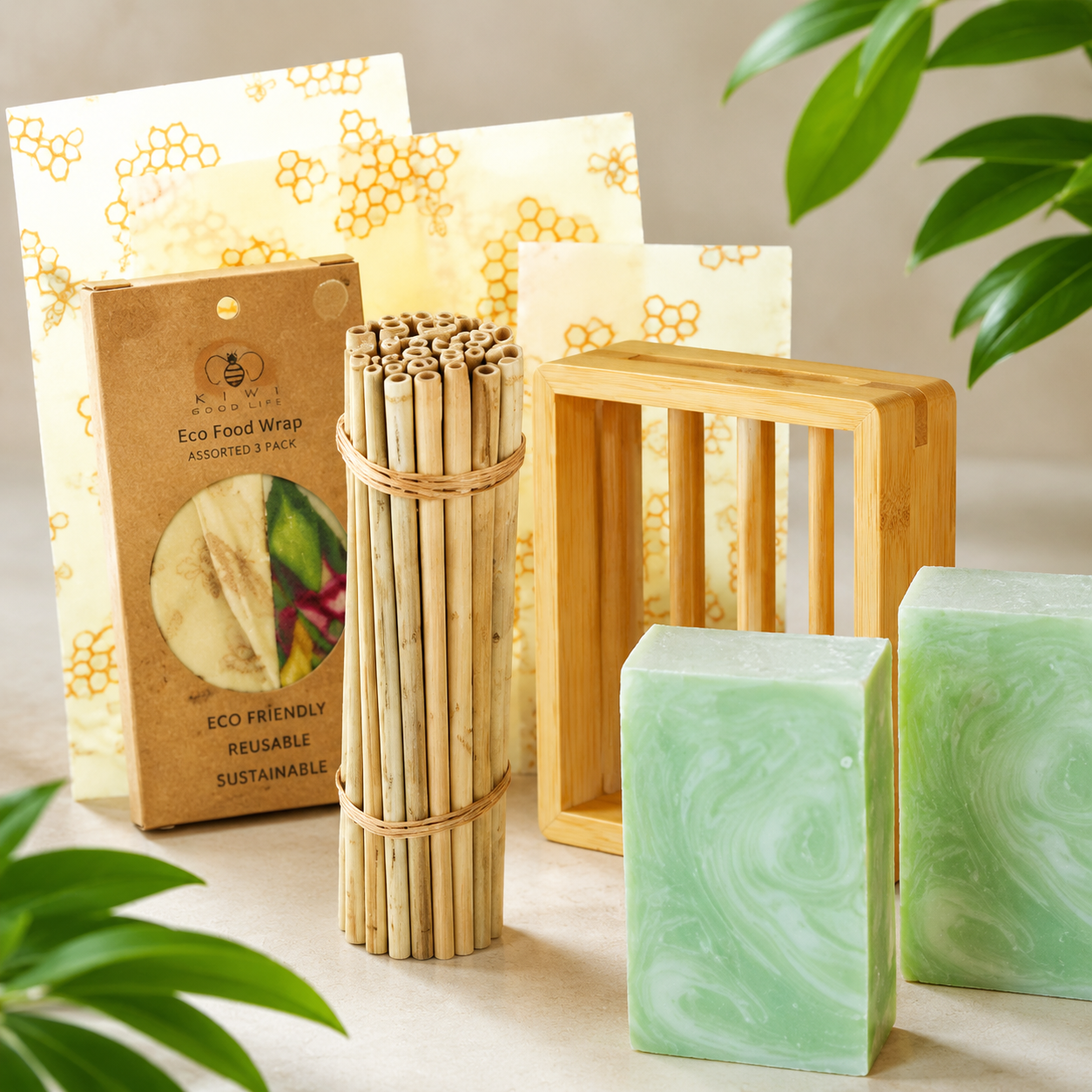 Replace plastic wrap, baggies, and disposables