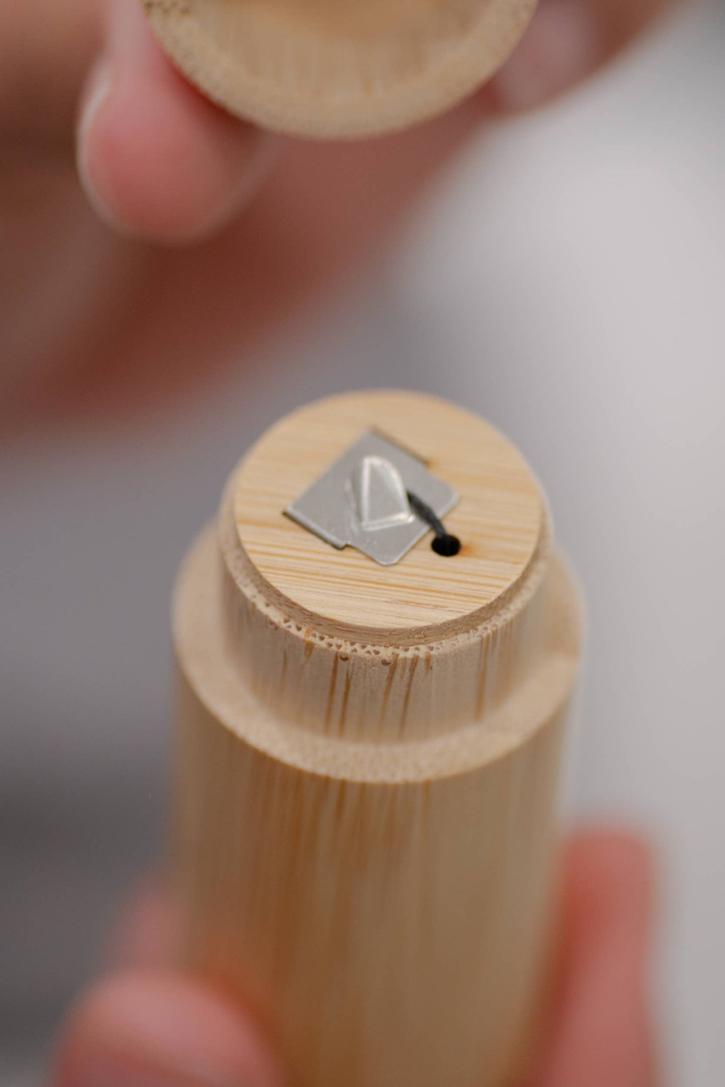 Charcoal Floss - Bamboo Holder - Unpackaged - No Tox Life