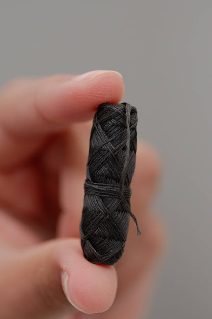 Charcoal Floss - Bamboo Holder - Unpackaged - No Tox Life