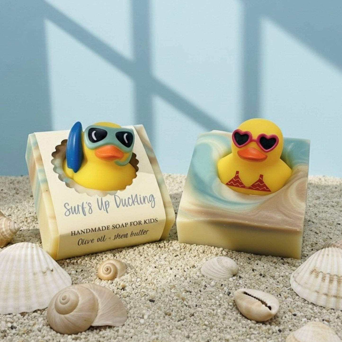 Summer Surf's Up Duckling Handmade Soap Bar for Kids VEGAN